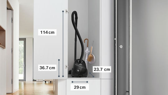 Bosch BGLS2BA1 Vacuum Cleaner 600W Bagged 3.5lt Black