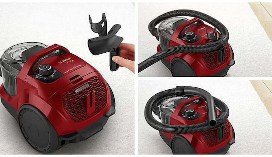 Bosch BGC21X350 Прахосмукачка 750W С контейнер 2лт Червен