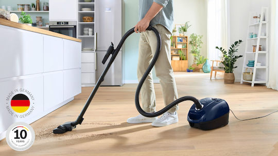 Bosch BGB38BU3H Ηλεκτρική Σκούπα 600W με Σακούλα 4lt Μπλε