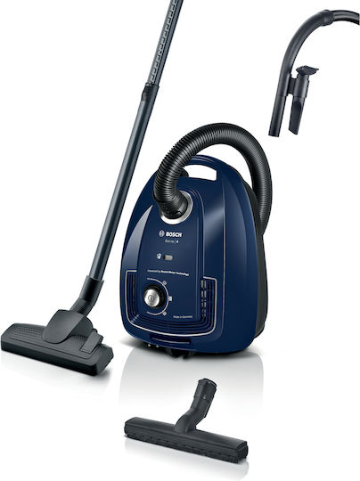 Bosch BGB38BU3H Ηλεκτρική Σκούπα 600W με Σακούλα 4lt Μπλε