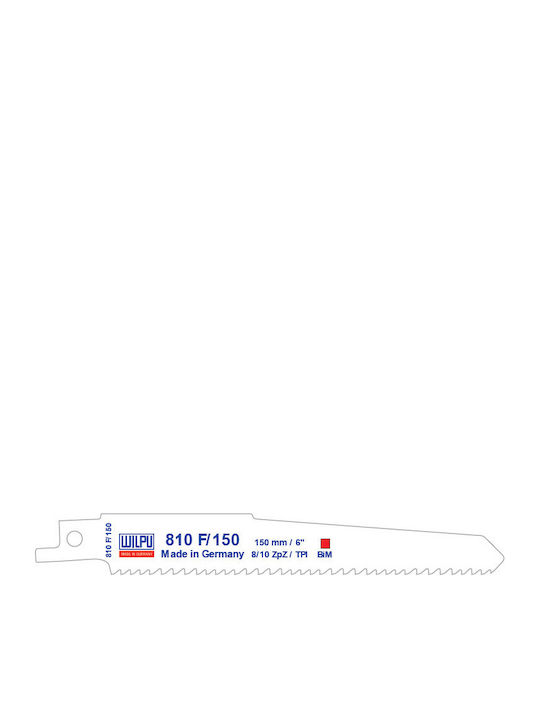 810 F Lamă Bi-metal Fierăstrău Pendular Tâmplărie 5 Bucăți Dim 150 X 19 X 1.27 Mm