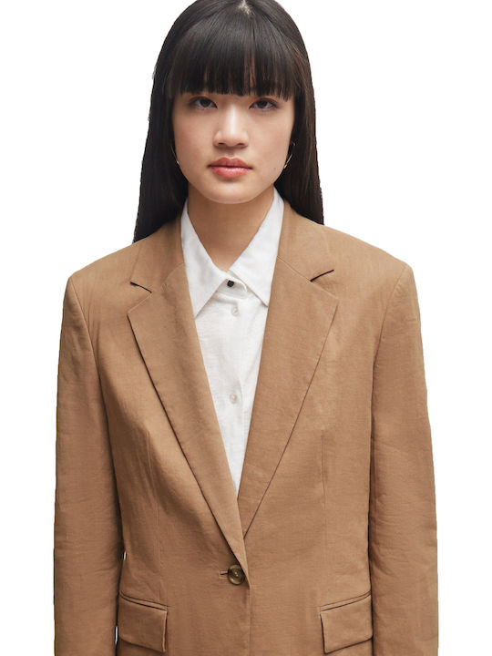 Boss Jasena Γυναικείο Σακάκι Dark Beige