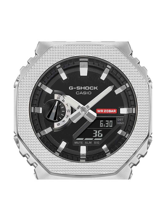 Casio Дигитален Мъжки Часовник Хронограф На Батерия С Черна Каучукова Каишка