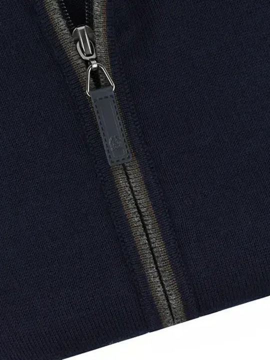 Cardigan Tricotat pentru Bărbați Blue