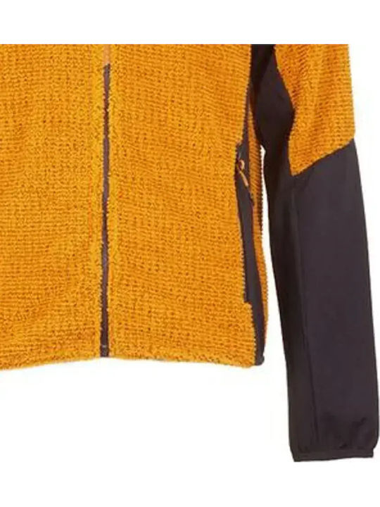 Men's Fleece Cardigan Brown