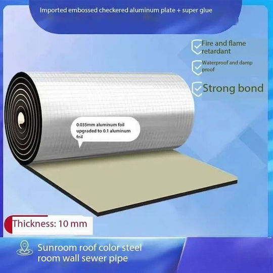 Thermal Insulation Soundproofing Roll 10mm Thickness 1m 1m