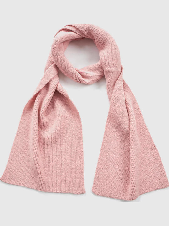 Set with Beanie Knitted in Pink color