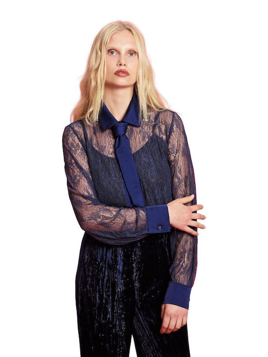 Women's Long Sleeve Shirt Blue