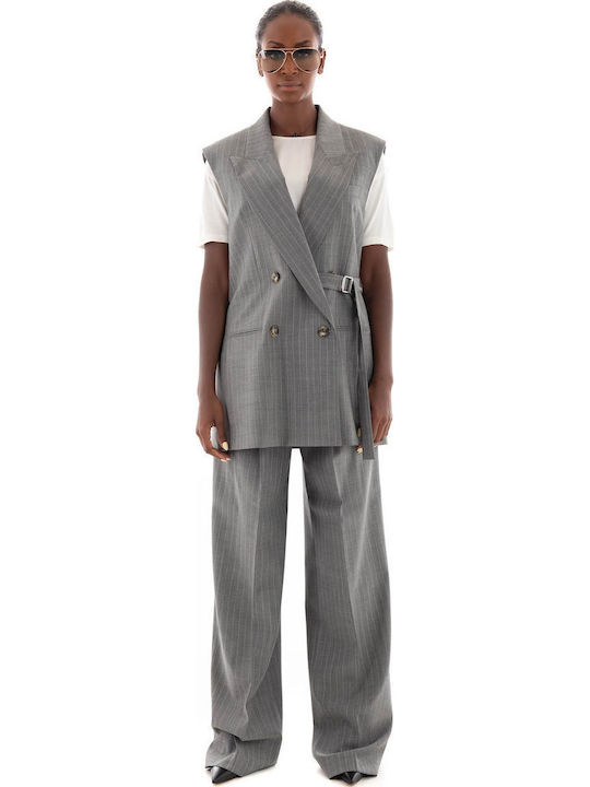 Boss Jewelara Women's Double Breasted Blazer Gray