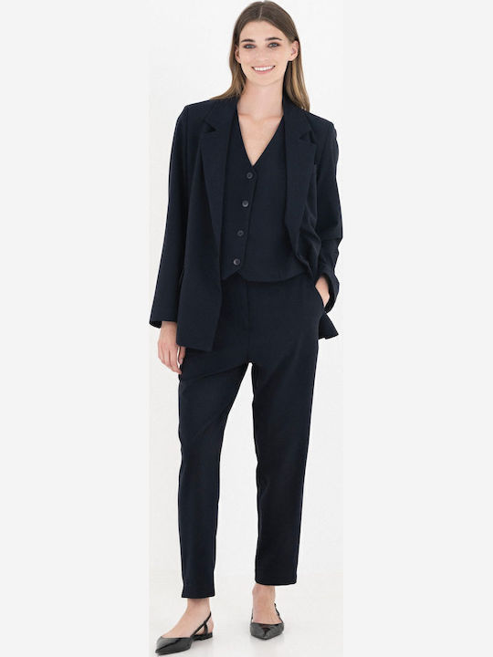 Philosophy Wear Long Women's Blazer Black