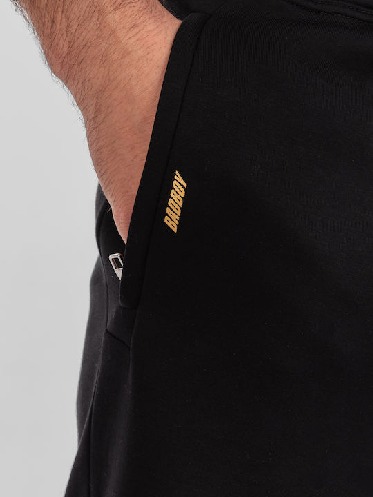 Αθλητική Ανδρική Βερμούδα Black/gold