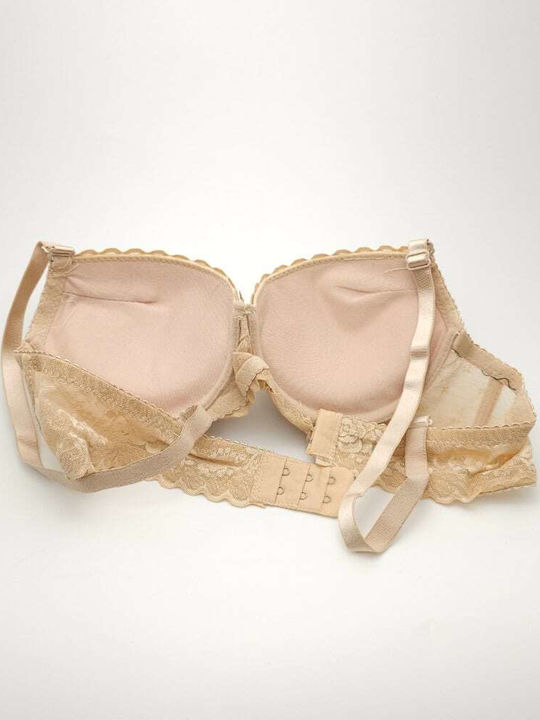Bra with Light Padding Underwire Beige