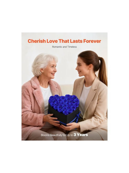 Vevor Forever Flowers 27 Trandafiri Uscați Inima