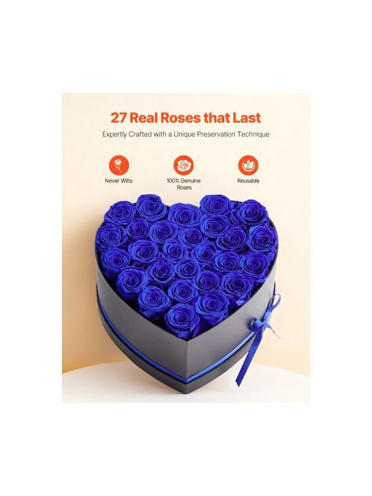 Vevor Forever Flowers 27 Trandafiri Uscați Inima