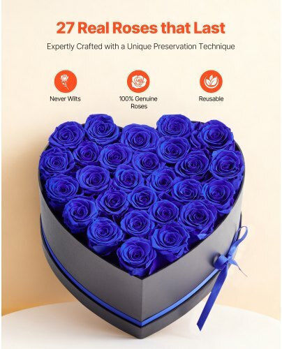 Vevor Forever Flowers 27 Preserved Rose Heart