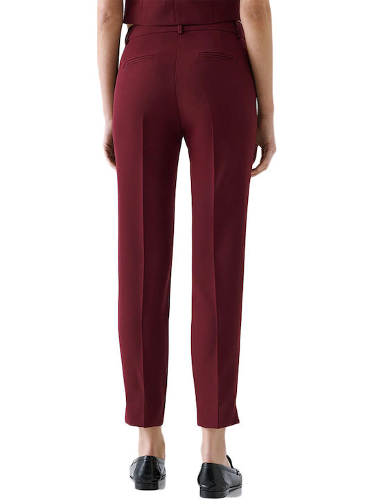 Access Women's Fabric Trousers Slim Fit Bordeaux Access Women's Fabric Trousers Slim Fit Bordeaux