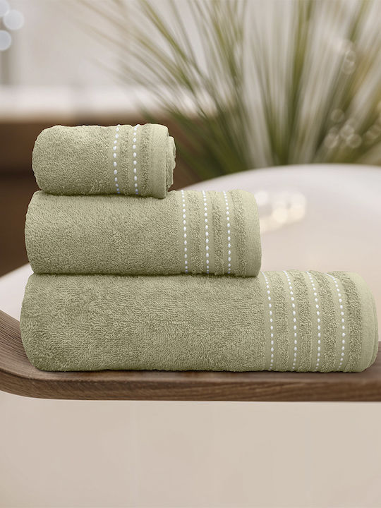 Lino Home Комплект Кърпи за Баня 3бр Veluva Lemon Тегло 450гр/кв.м