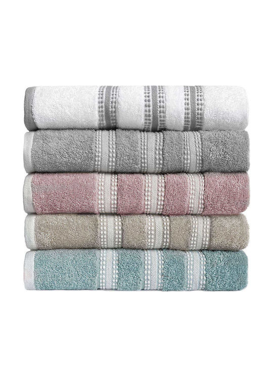 Nef-Nef Homeware Set of Bath Towels 3 pcs Promise Dusty Aqua