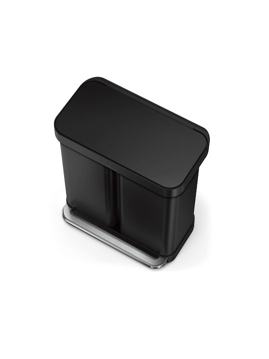 Simplehuman Coș de Gunoi din Oțel Inoxidabil cu Pedală 58lt 1buc