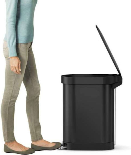 Simplehuman Abfalleimer Abfall Metallisch mit Pedal 45Es 1Stück