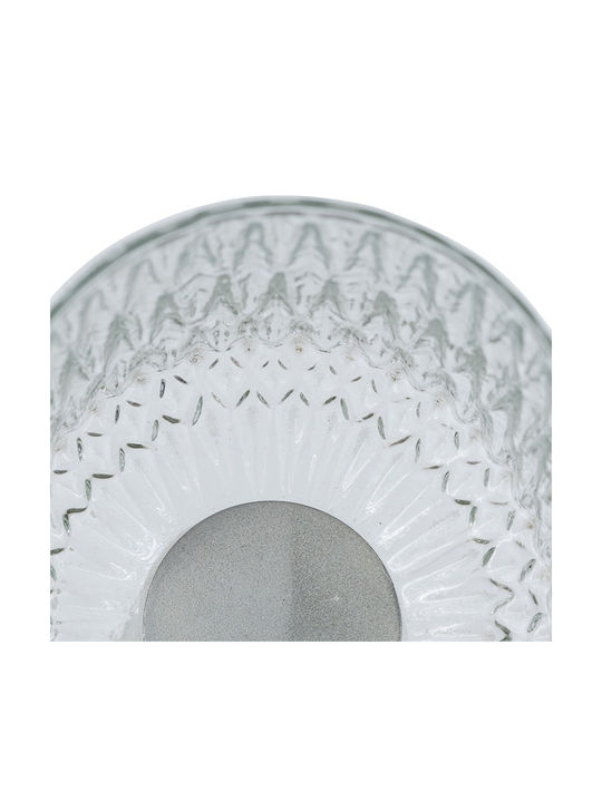 Artekko Candle Holder Marble in Transparent Color 13x20x13cm 1pcs