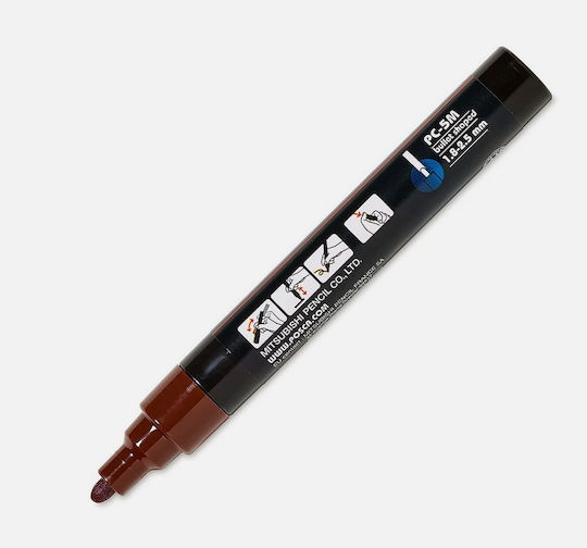 Posca Маркер за Рисуване Dark Brown Pc-5m/22 Σκοτεινο Καφε
