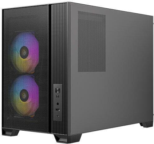 Antec FLUX M Gaming Micro Tower Computer Case with Side Window Black