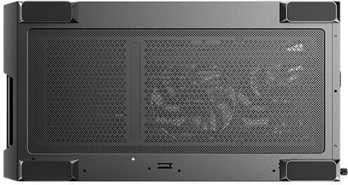 Antec FLUX REAR Gaming Midi-Turm Computergehäuse mit Seitenfenster Schwarz