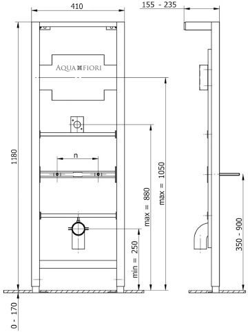 Frame Kk-pol Aquafiori Urinal Zp0 711 O K