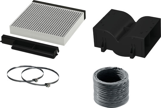 Bosch Air Recycling Unit for Vent Hoods Compatible with Bosch 15x15cm 6 Pieces