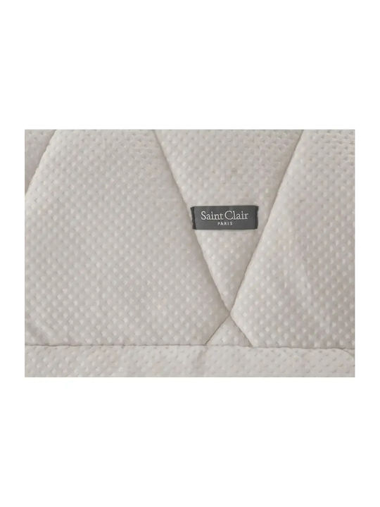 Saint Clair Duvet Cover Queen 220x240cm Ivory 660 GSMGsm