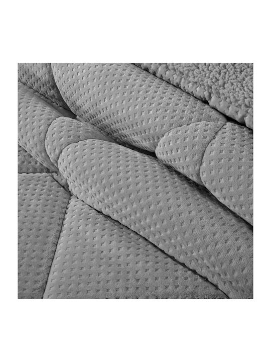 Saint Clair Bettbezug Großes Doppelbett 220x240cm Silver 660 GSMGsm