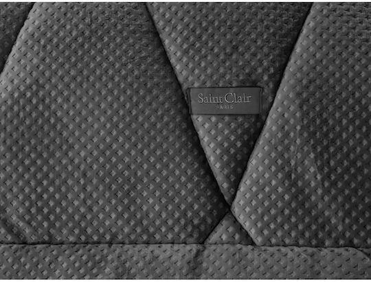Saint Clair Duvet Cover Queen 220x240cm Carbon 660 GSMGsm