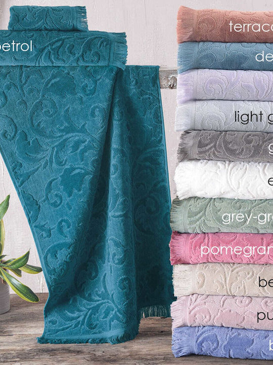 Rythmos Hand Towel Sienna 30x50cm Petrol Blue Weight 480gr/m²