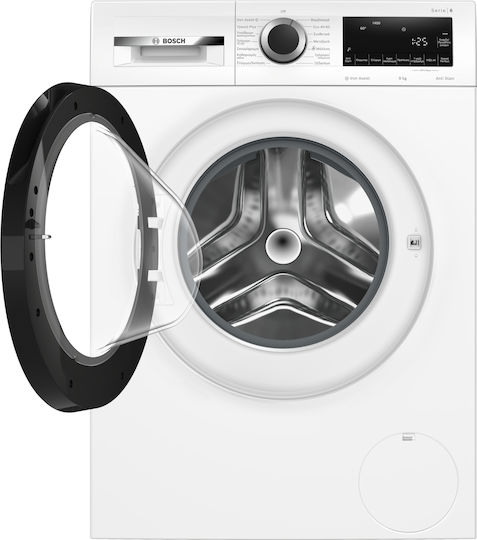 Bosch Πλυντήριο Ρούχων 9kg με Τεχνολογία Ατμού 1400 Στροφών Iron Assist WGG244ZWGR
