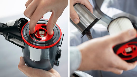 Bosch Unlimited 7 Επαναφορτιζόμενη Σκούπα 2 σε 1 Stick & Χειρός 18V Μαύρη