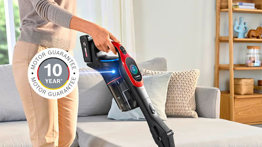 Bosch Unlimited 10 ProAnimal Прахосмукачка 2 в 1 Stick & Ръчна Червена