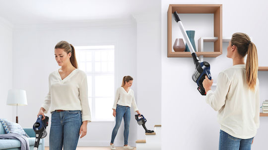 Bosch Unlimited Επαναφορτιζόμενη Σκούπα Stick 18V Μπλε