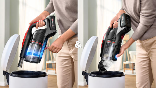 Bosch Unlimited 10 ProAnimal Прахосмукачка 2 в 1 Stick & Ръчна Червена
