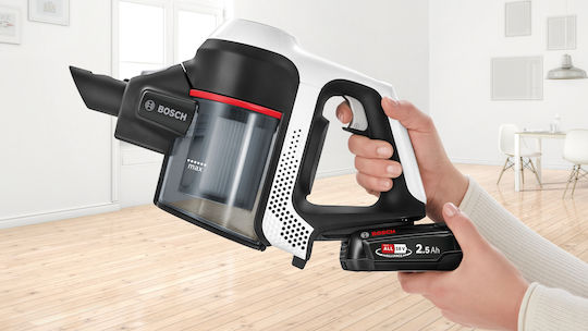 Bosch Unlimited Επαναφορτιζόμενη Σκούπα 2 σε 1 Stick & Χειρός 18V Ασημί