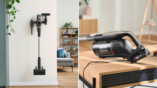 Bosch Unlimited Επαναφορτιζόμενη Σκούπα Stick 18V Μαύρη