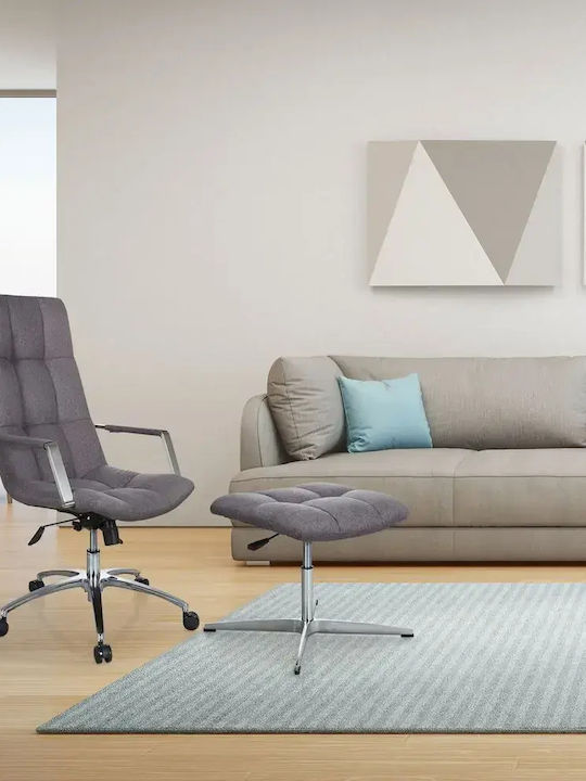 Hjh Оffice Reclining Office Chair with Fixed Arms Gray