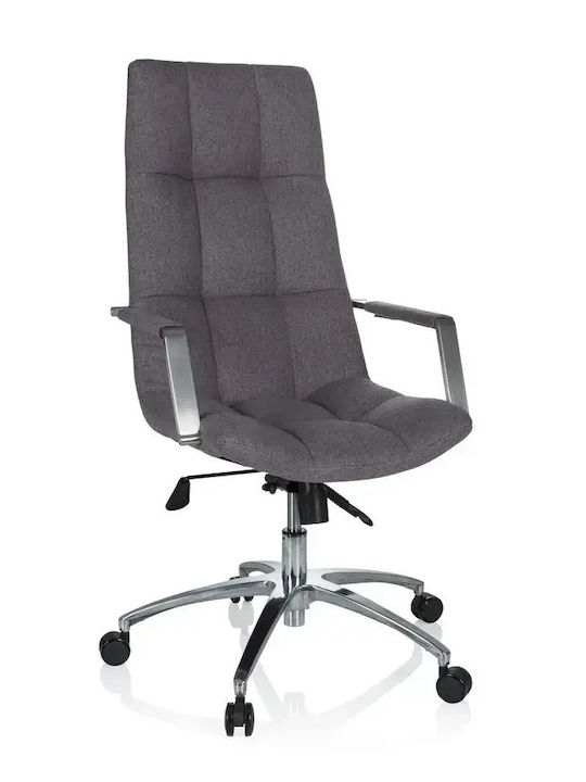Hjh Оffice Reclining Office Chair with Fixed Arms Gray