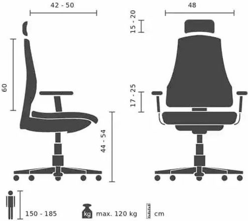 Hjh Оffice Vapor Lux Офис Стол С Регулируеми Подлакътници Черен