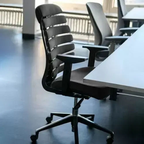ERGOhome Ergo Line Ii Καρέκλα Γραφείου με Ρυθμιζόμενα Μπράτσα Black
