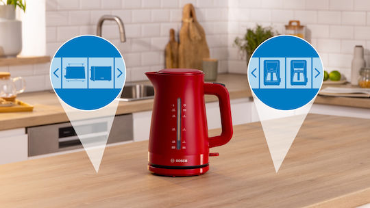Bosch MyMoment Βραστήρας 1.7lt 2400W Κόκκινος