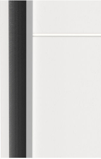 Doppeltür Kleiderschrank Schieben Kawen White 116.5x60x203cm