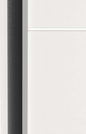 Doppeltür Kleiderschrank Schieben Kawen White 116.5x60x203cm
