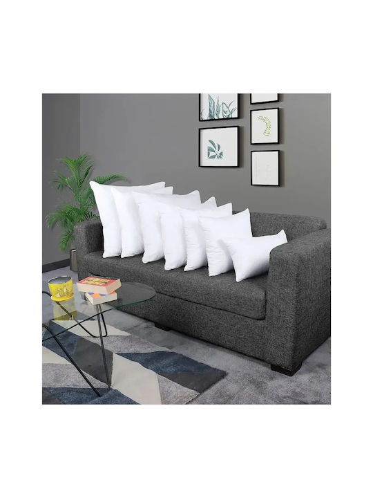 Utopia Pillow Filling 100% Cotton White 45x45cm