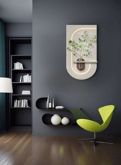 Atman Πίνακας Ξύλινος με LED Φωτισμό 80x40 cm Atman Πίνακας Ξύλινος με LED Φωτισμό 80x40 cm